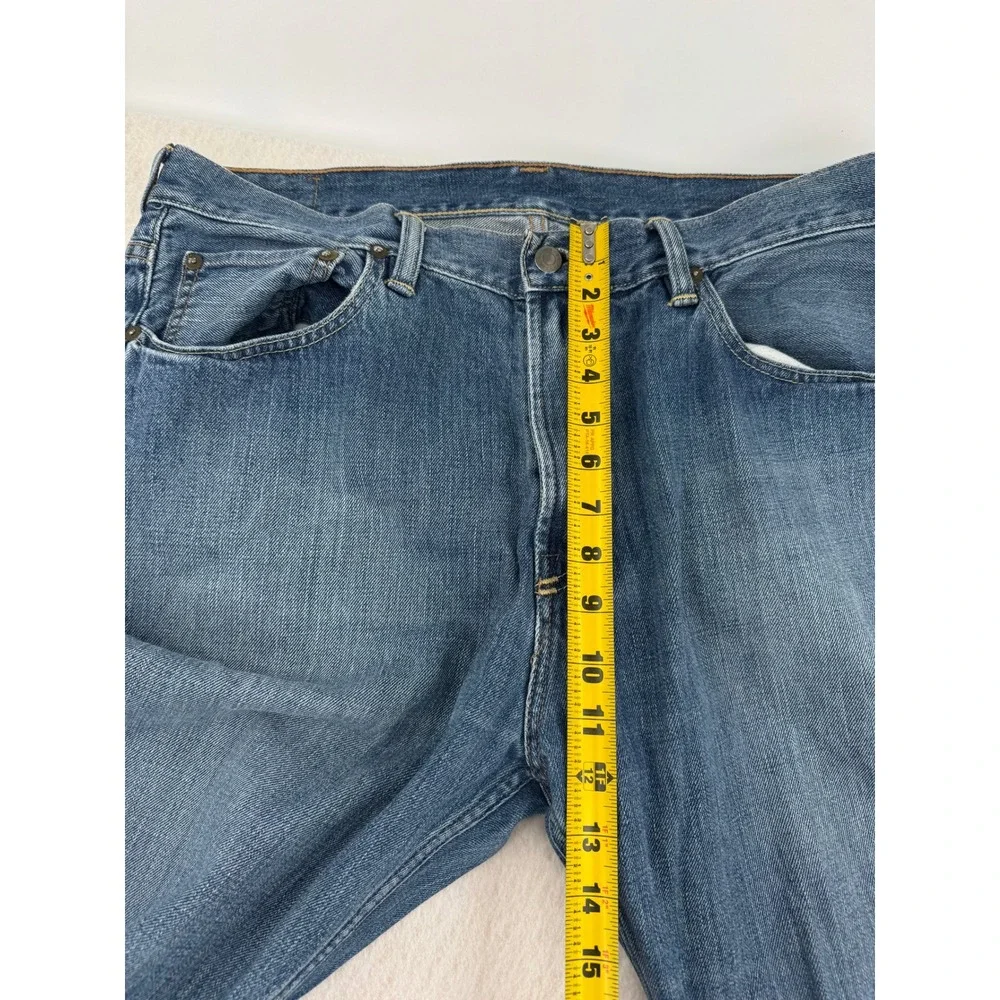 Polo Ralph Lauren Mens Classic Fit S67 Blue Denim Jeans 36x36 Tall Retro